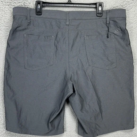 Adidas Golf Shorts Mens 40 Grey Nylon Blend Performance Stretch Flat Front NEW - Picture 2 of 8